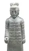 Product image 2 of the product “Warrior standing with left hand up, ca 175cm, antique finish Left Hand Up | Antique Finish”